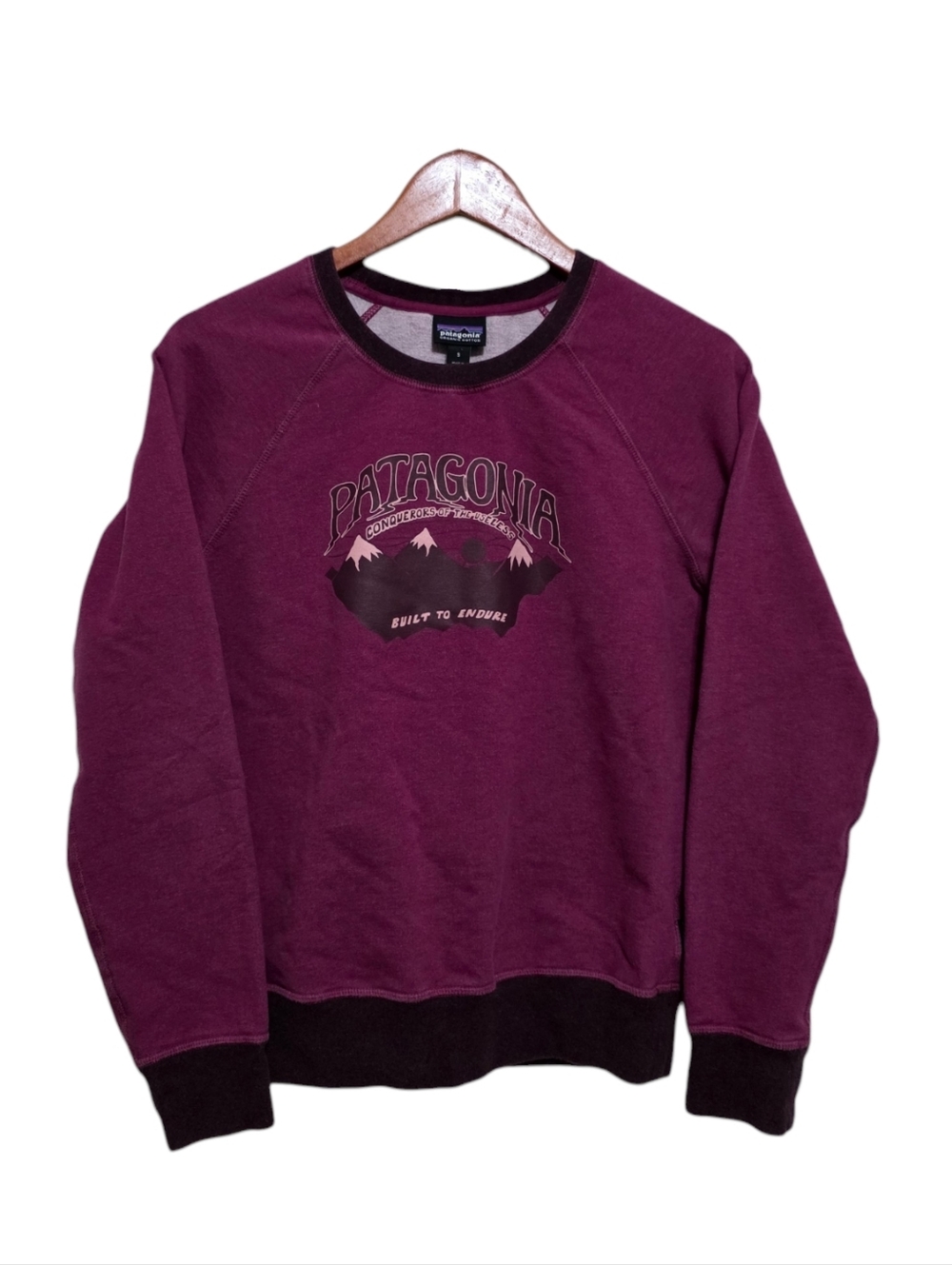 Patagonia Hazy Peaks Midweight Crew Sweatshirt Magenta Size Small
